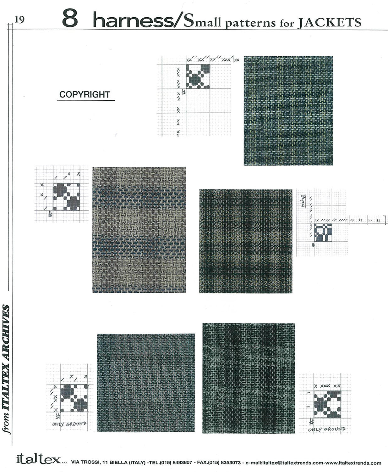 8 Harness Small Patterns for Jackets Vol.1