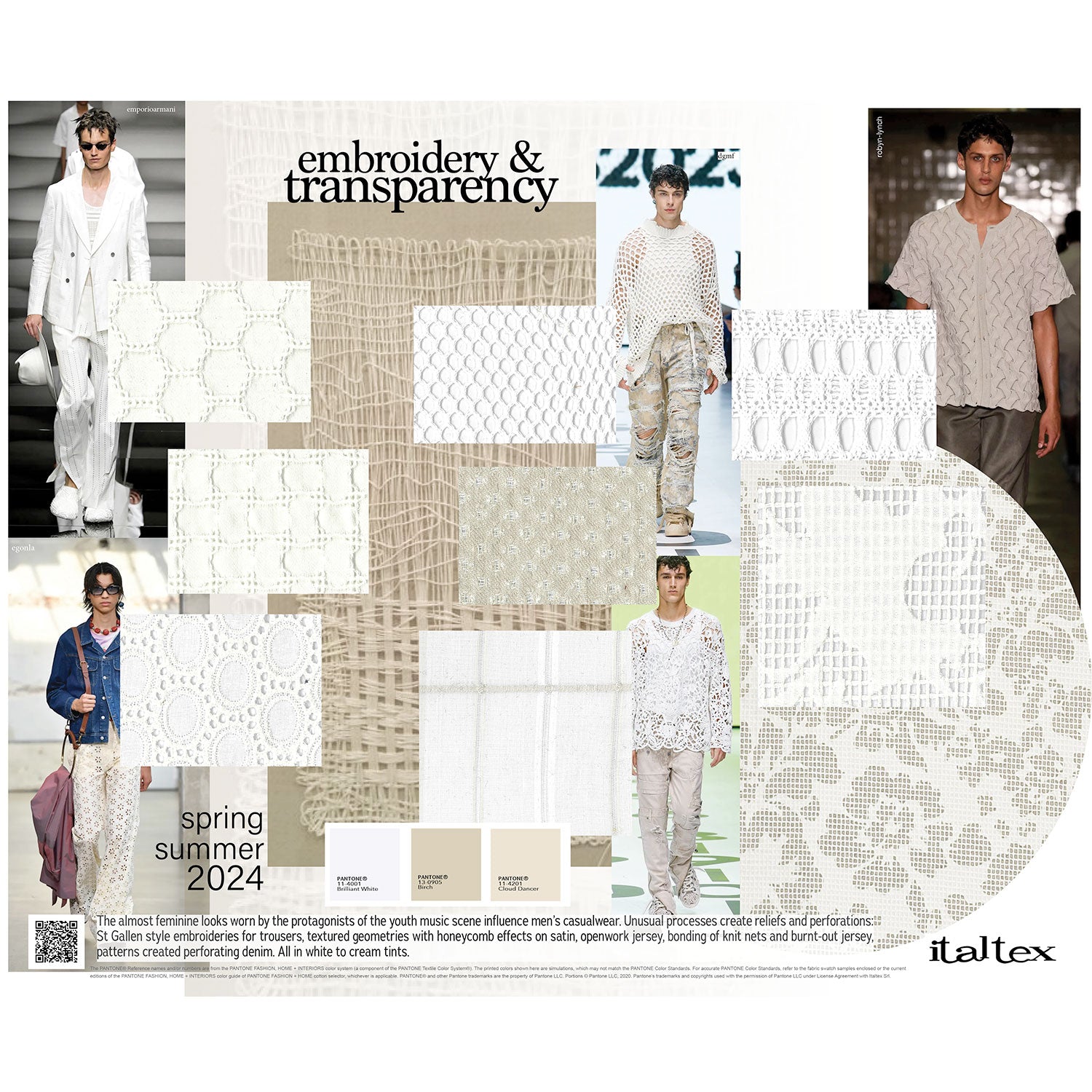 Menswear Colour and Fabric Trends SS 2024