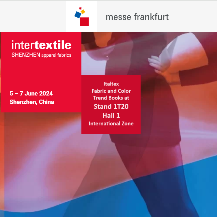 Italtex Trends at Intertextile Shenhen - 5 - 7 June 2024