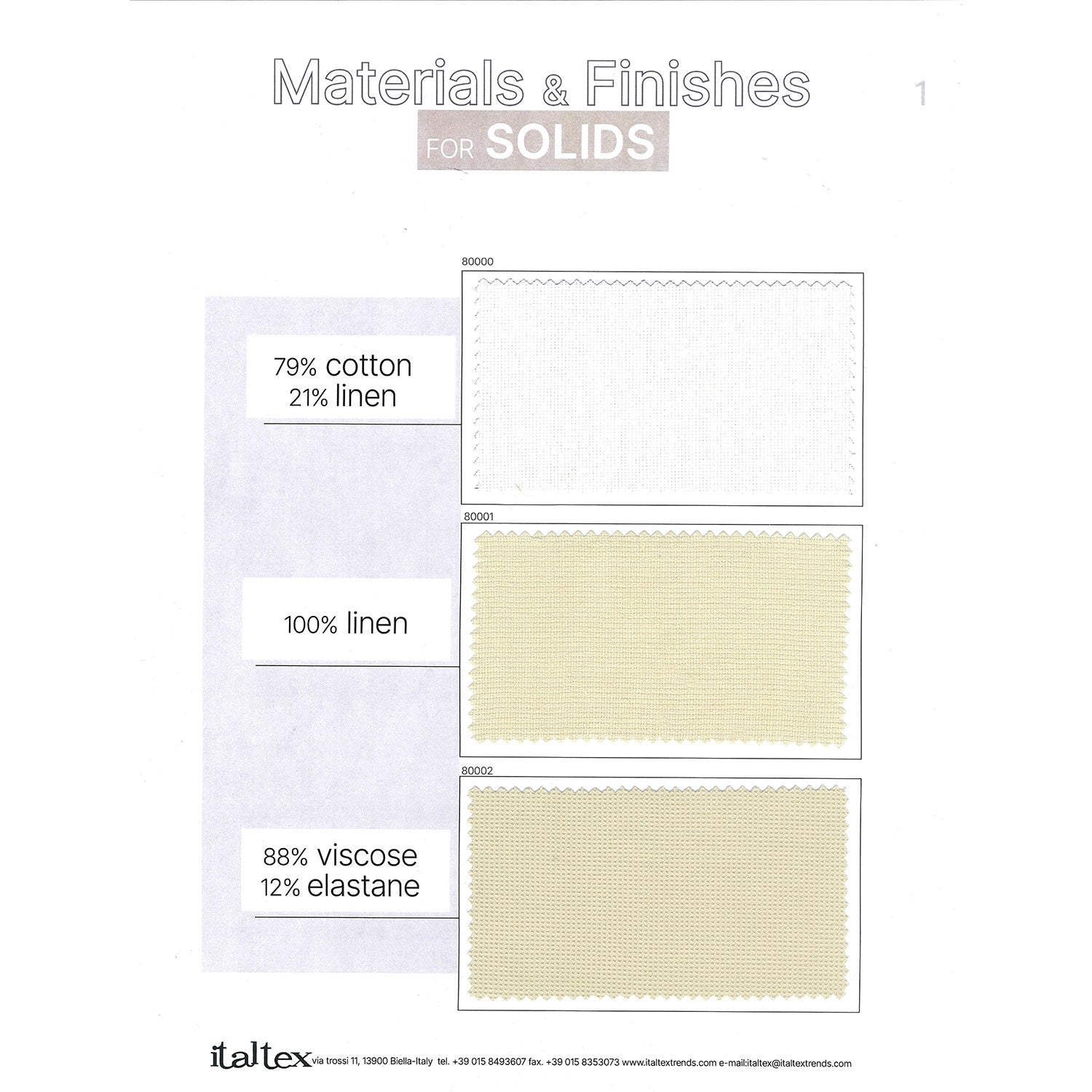 MATERIALS & FINISHES Spring/Summer 2027