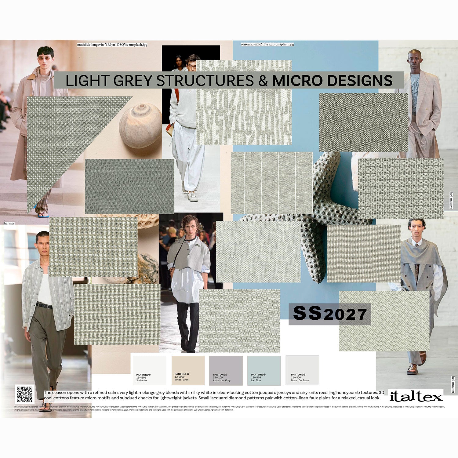 Contemporary Menswear Colour & Fabric Trends SS27