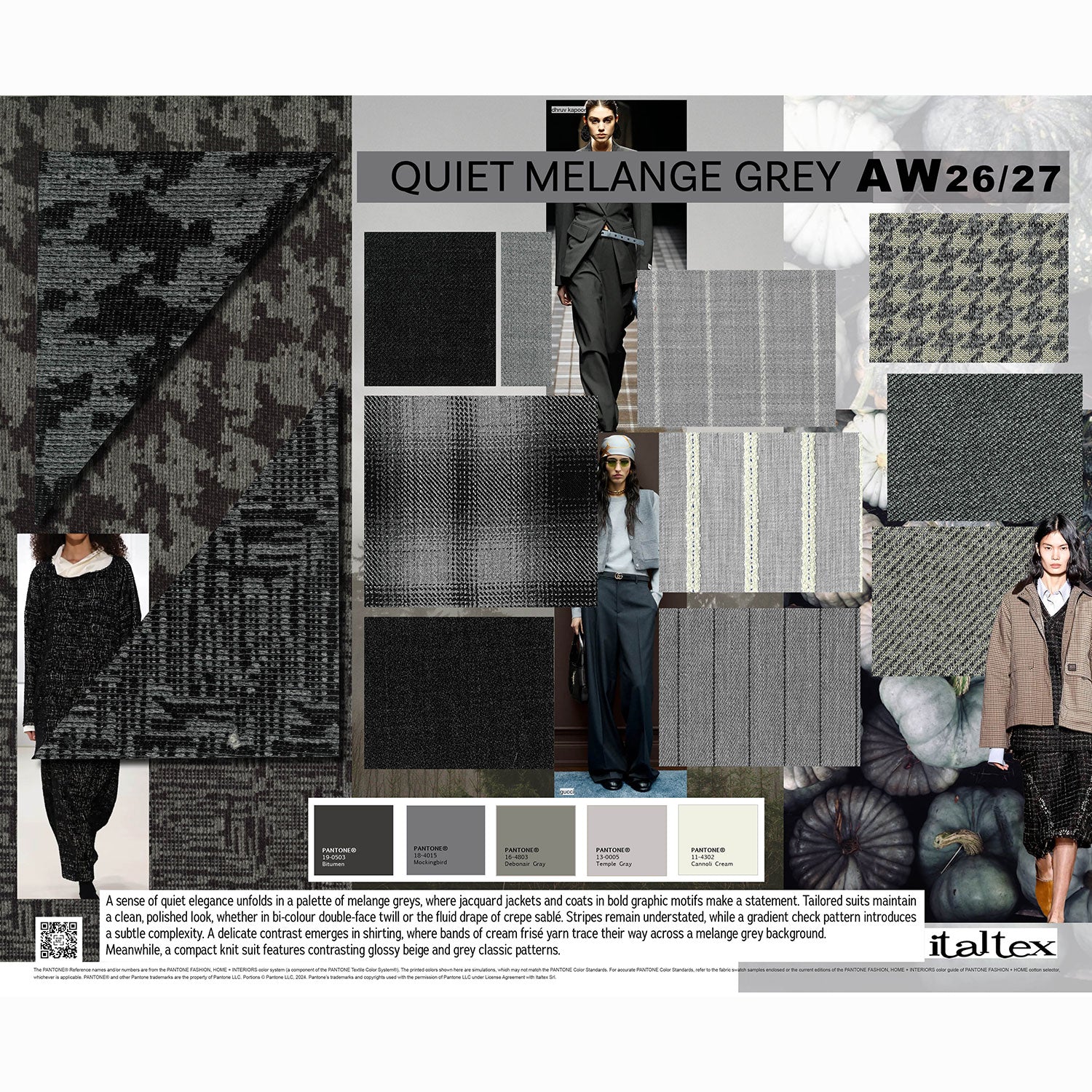 Womenswear Colour and Fabric Trends AW 2026/2027