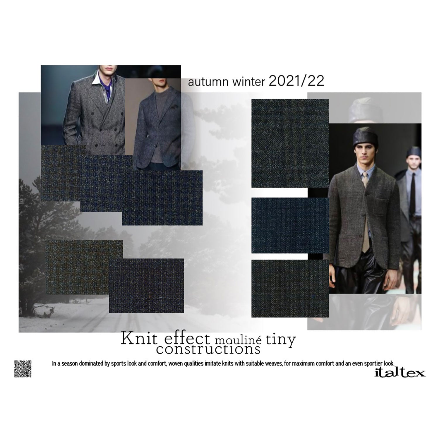 Menswear Colour and Fabric Trends AW 2021/22