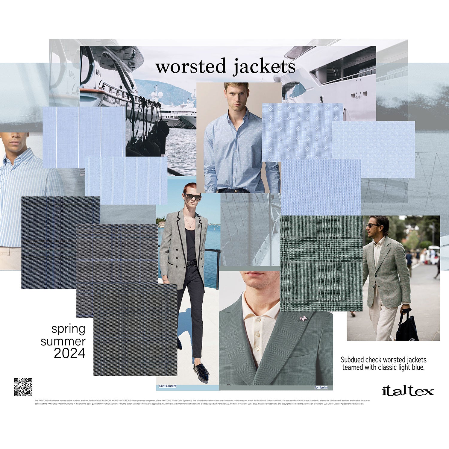 General Menswear Colour and Fabric Trends SS 2024