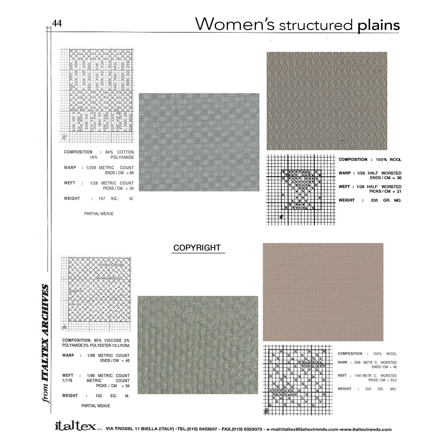Women's Structured Plains Vol. 1