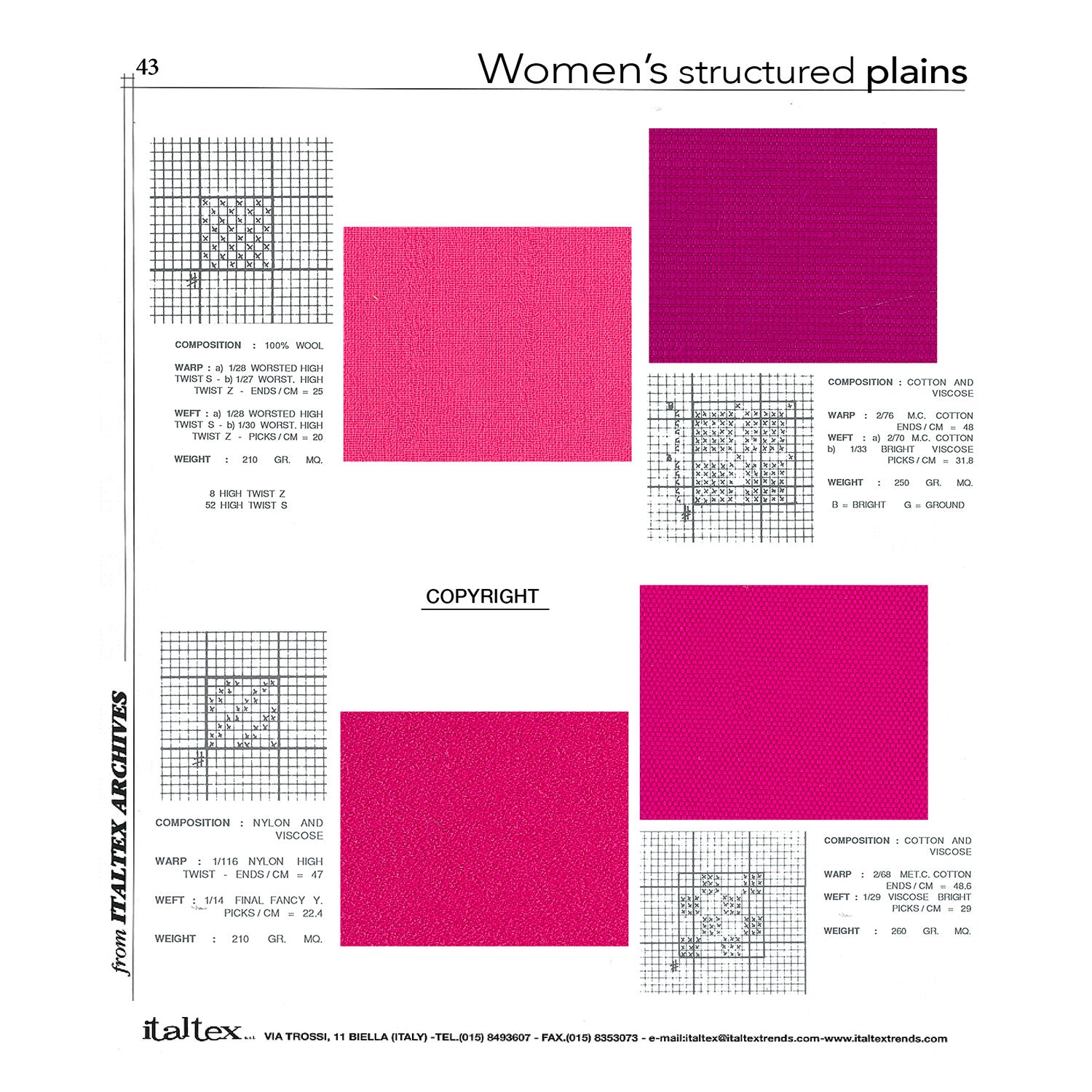 Women's Structured Plains Vol. 1